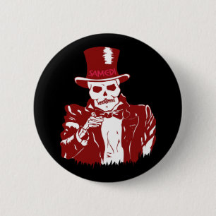 Macaron Rond 5 Cm Baron Samedi