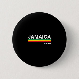 Macaron Rond 5 Cm Barres de couleur reggae rétro jamaïcaines Vacance
