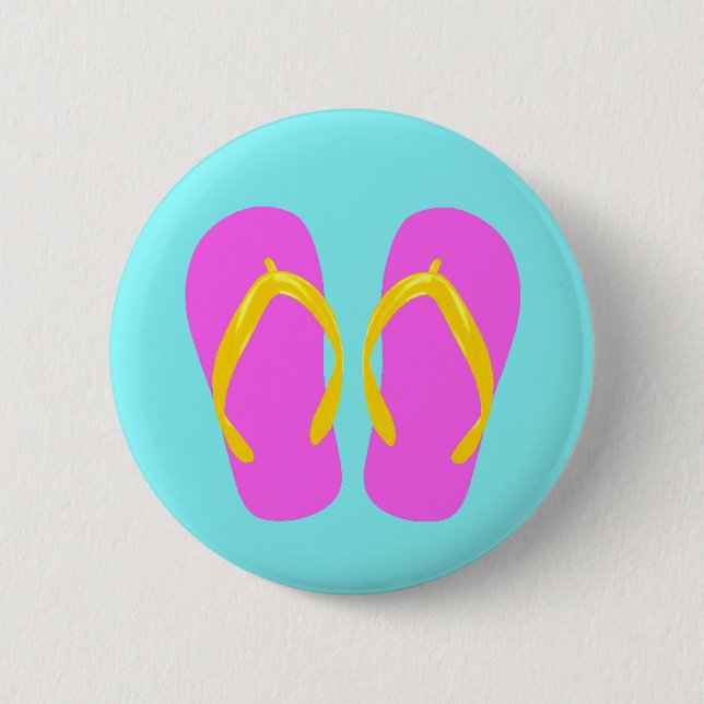 Macaron Rond 5 Cm Bascule rose (Devant)