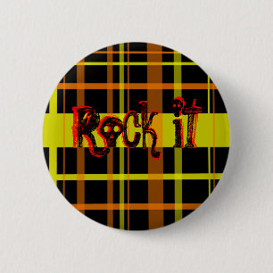 Macaron Rond 5 Cm Basculez-le ! Pin de plaid