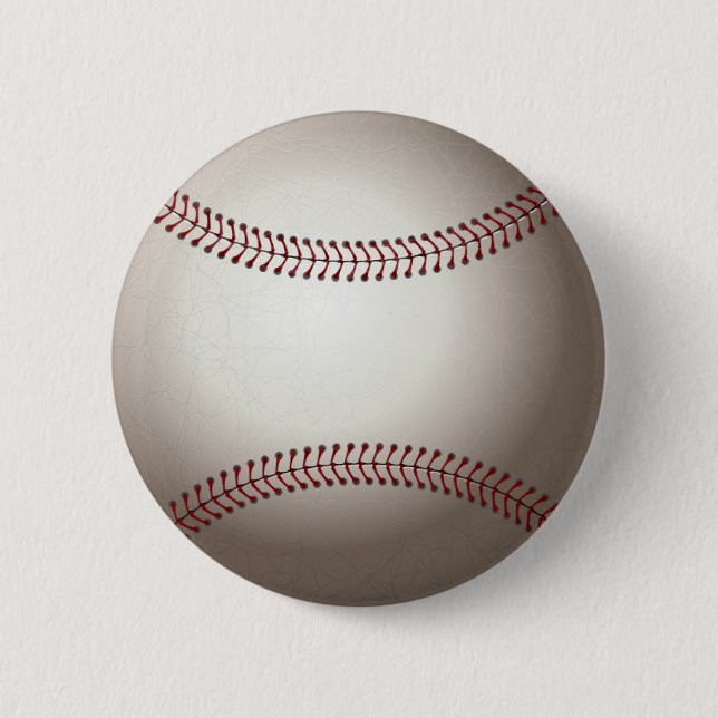Macaron Rond 5 Cm Baseball (Devant)