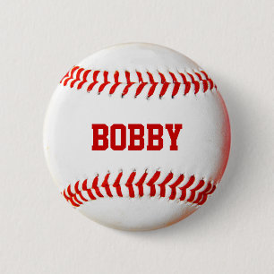 Macaron Rond 5 Cm Baseball personnalisé