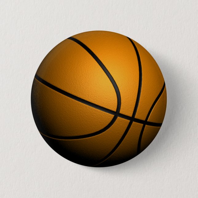 Macaron Rond 5 Cm Basket-ball (Devant)