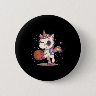Macaron Rond 5 Cm Basket-ball Art Basketball Lover Dessin U mignon