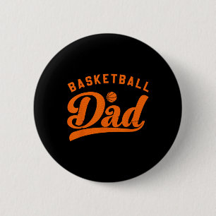 Macaron Rond 5 Cm Basket-ball papa cadeaux papa papa Basketball Fête