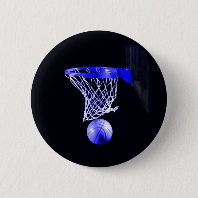 Macaron Rond 5 Cm Basket bleu (Devant)