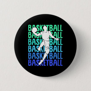 Macaron Rond 5 Cm Basketball Enfants Garçons Hommes 2