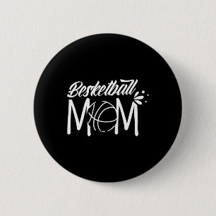 Macaron Rond 5 Cm Basketball Maman Match Coach Coach Joueur de l'équ