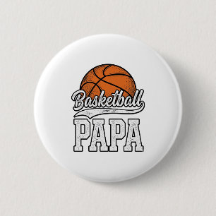 Macaron Rond 5 Cm Basketball Papa Conception de T-shirt avec Gravure