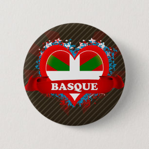 Macaron Rond 5 Cm Basque d'amour du cru I