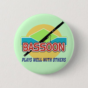 Macaron Rond 5 Cm Bassoon Joue bien