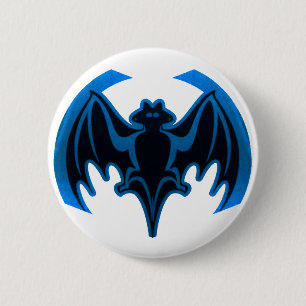 Macaron Rond 5 Cm Bat Bleu Le MUSÉE Zazzle Cadeaux