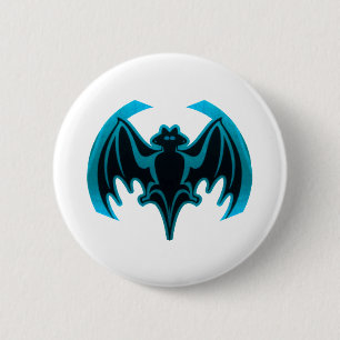 Macaron Rond 5 Cm Bat Cyan Le MUSÉE Zazzle Cadeaux