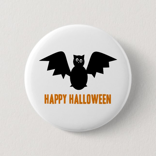 Macaron Rond 5 Cm Bat halloween (Devant)