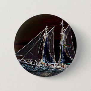 Macaron Rond 5 Cm Bateau à voile - Photographie abstraite