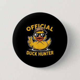 Macaron Rond 5 Cm Bateau de croisière Funny Duck Équipe de chasse Ca