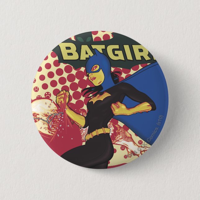 Macaron Rond 5 Cm Batgirl (Devant)