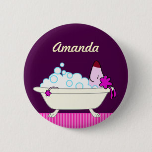 Macaron Rond 5 Cm Bath du chien du Groomer d'animal familier