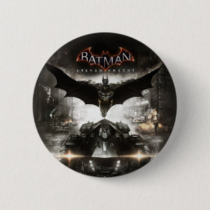 Macaron Rond 5 Cm Batman Arkham Knight Key Art