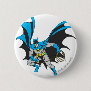 Macaron Rond 5 Cm Batman avec corde