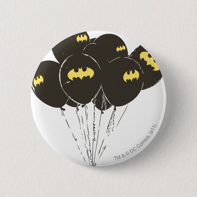 Macaron Rond 5 Cm Batman Balloons (Devant)