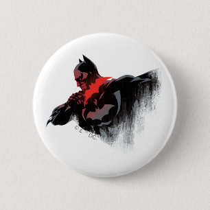 Macaron Rond 5 Cm Batman Batarang cramoisi