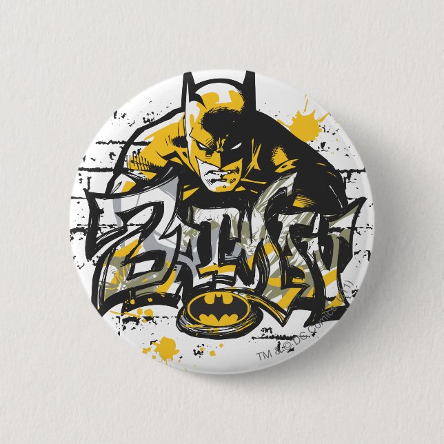 Macaron Rond 5 Cm Batman Design 10 (Devant)
