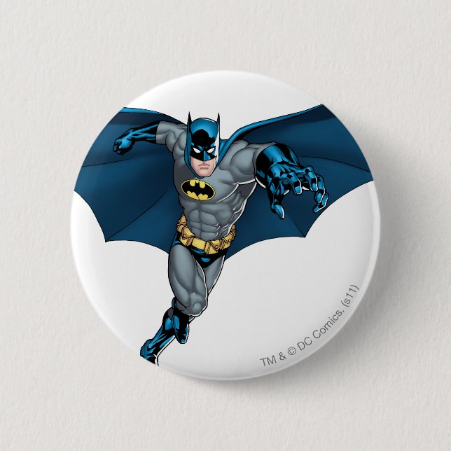 Macaron Rond 5 Cm Batman et Joker avec cartes (Devant)