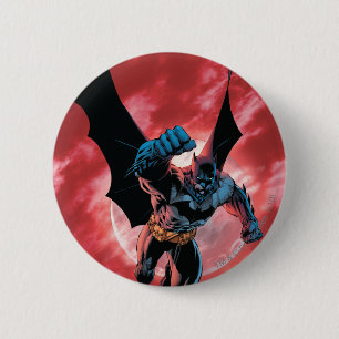 Macaron Rond 5 Cm Batman Firey Sky