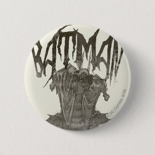Macaron Rond 5 Cm Batman   Graphisme Nouveau crayon Croquis logo bei