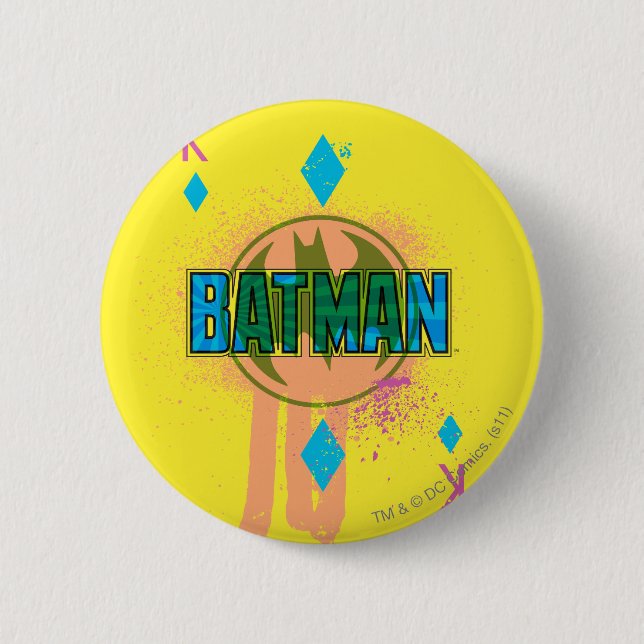 Macaron Rond 5 Cm Batman King of Diamonds (Devant)