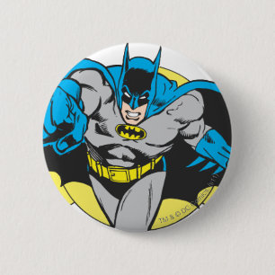 Macaron Rond 5 Cm Batman Lunges Forward