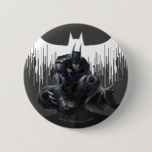 Macaron Rond 5 Cm Batman perché sur un pilier