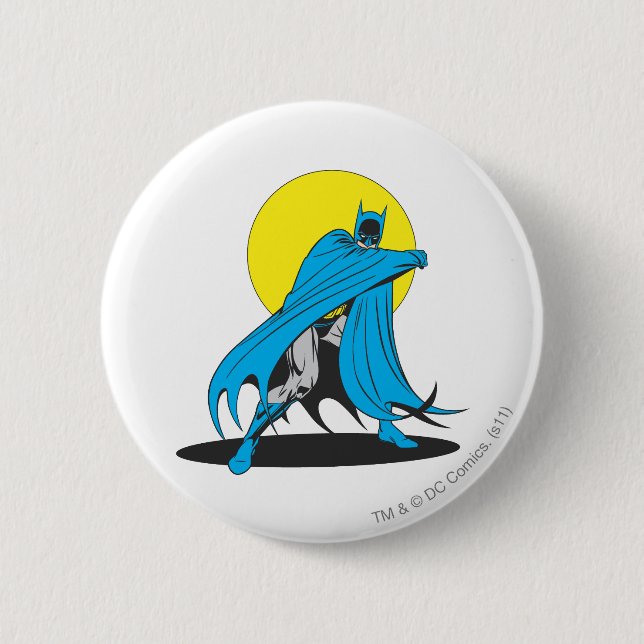 Macaron Rond 5 Cm Batman Shields Lui-Même (Devant)