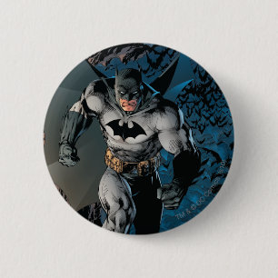 Macaron Rond 5 Cm Batman Stride