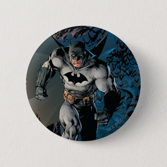 Macaron Rond 5 Cm Batman Stride (Devant)