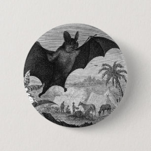 Macaron Rond 5 Cm Batte de vampire