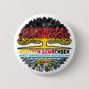 Macaron Rond 5 Cm Bayern Bayrisch Deutsch Deutschland Baum Racines