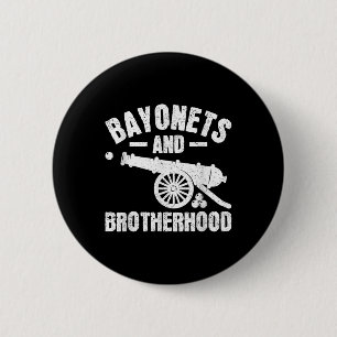 Macaron Rond 5 Cm Bayonets Et Fraternité - Reprise De La Guerre Civi