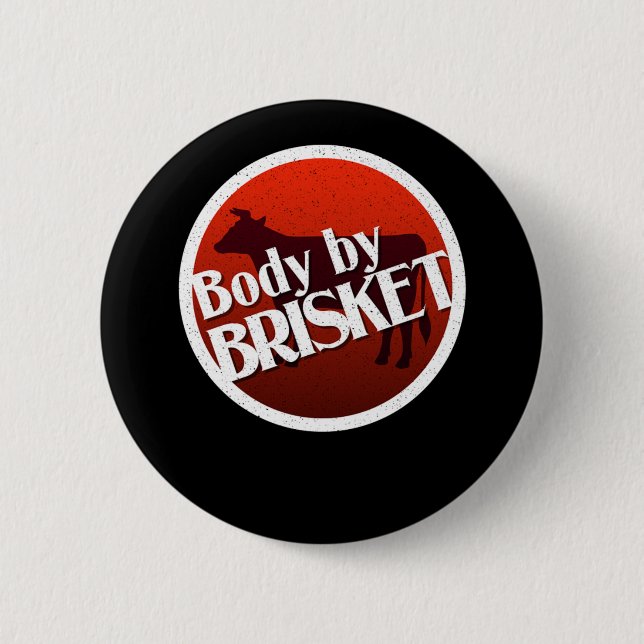 Macaron Rond 5 Cm Bbq Body Par Brisket Cow (Devant)