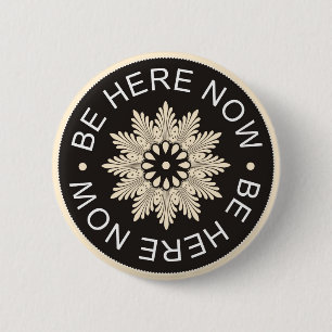 Macaron Rond 5 Cm ~Be inspiré ici Now~ de 3 citations de mot