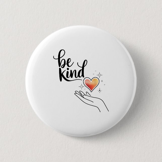 Macaron Rond 5 Cm Be Kind Insrational Quote Sitive Motivational  (Devant)