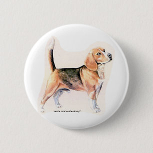 Macaron Rond 5 Cm Beagle