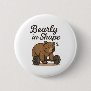 Macaron Rond 5 Cm Bearly Is Shape - Entraînement Pour Ours Poids Gym