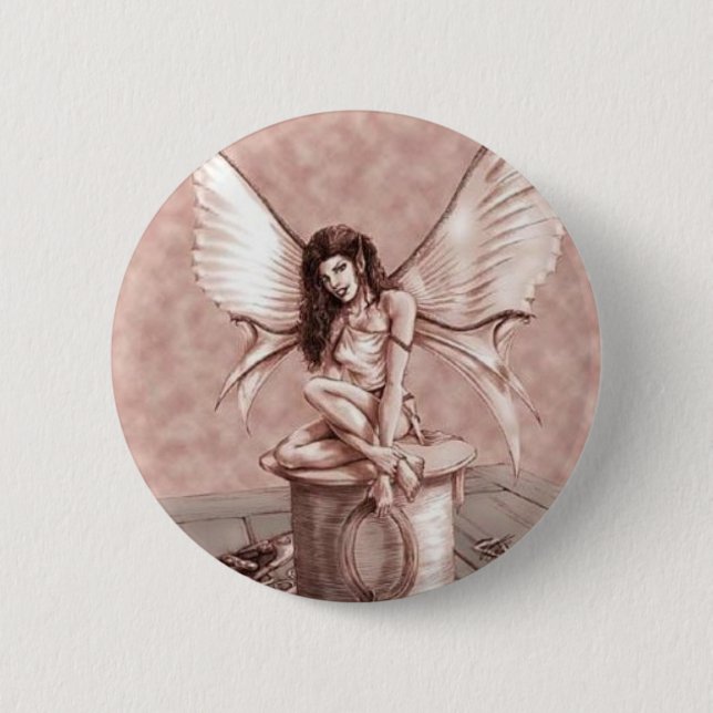 Macaron Rond 5 Cm beatDayPinkFairy (Devant)