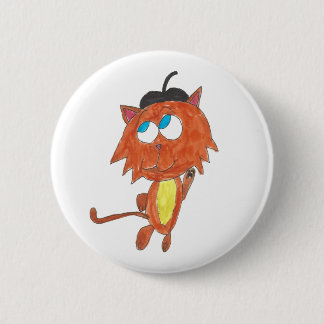 Macaron Rond 5 Cm Beatnik Kitten