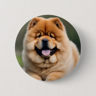 Macaron Rond 5 Cm Beau Chow Chow Chow