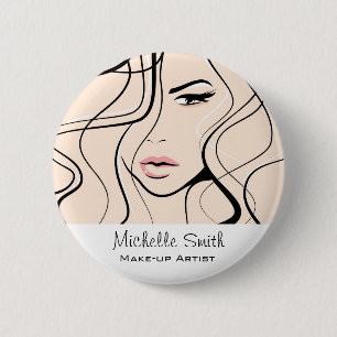 Macaron Rond 5 Cm Beau pastel maquillage de marque d'artiste
