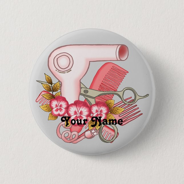 Macaron Rond 5 Cm Beauticier rose Pansy (Devant)