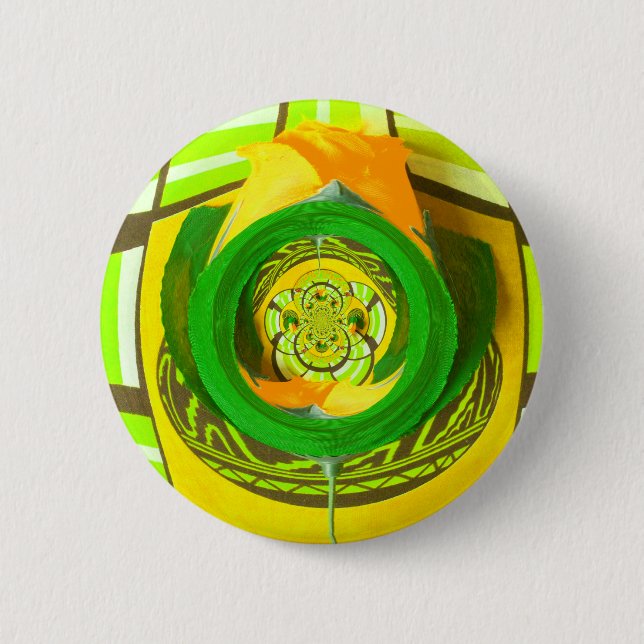 Macaron Rond 5 Cm Beautiful Amazing Giraffe love safari (Devant)